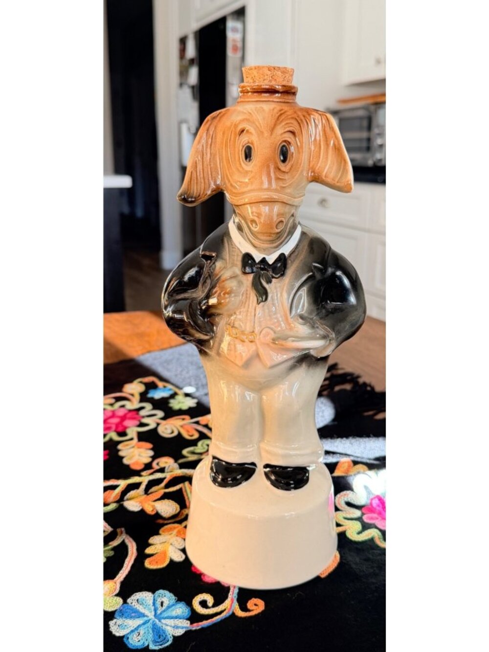 Vintage Democratic Donkey Jim Beam whiskey decanter (empty)